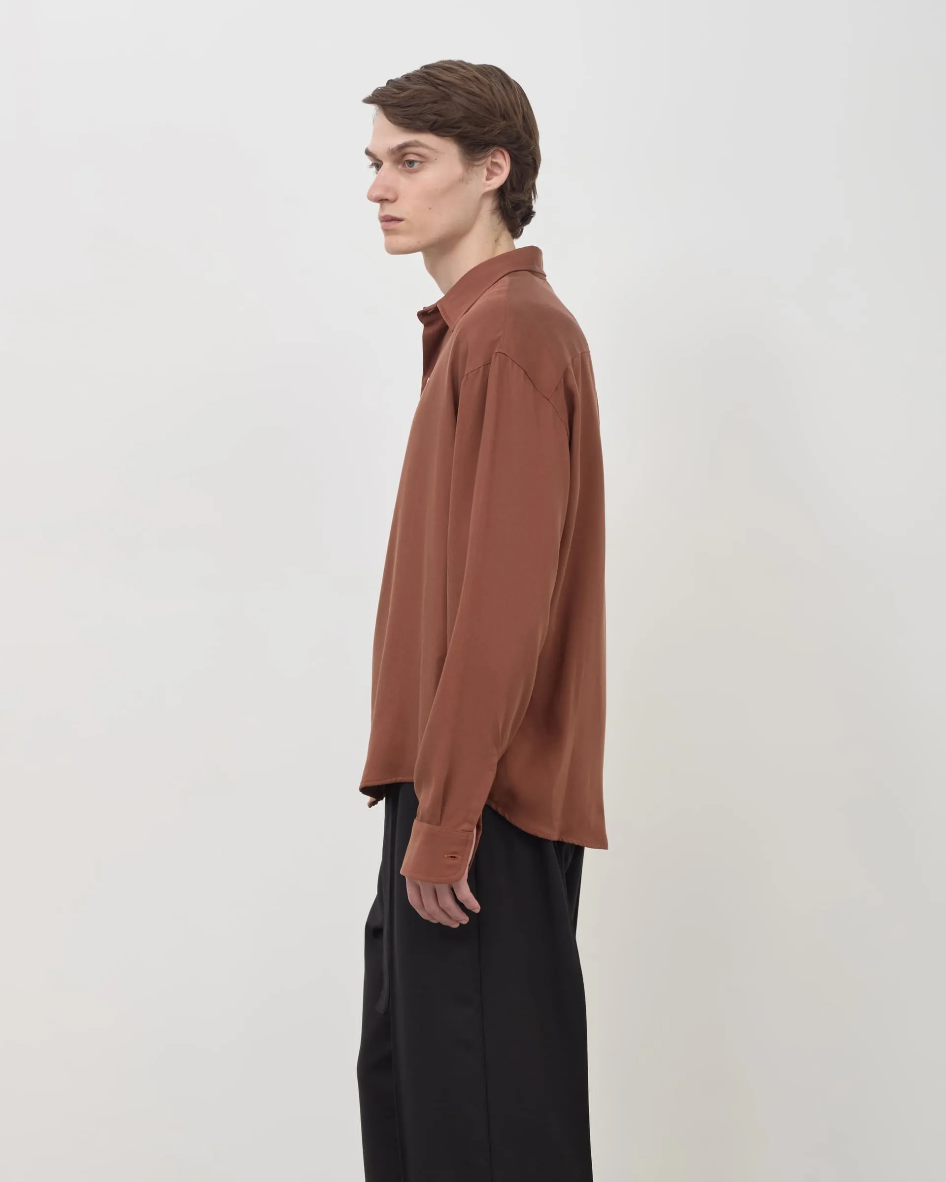 Drape Shirt V2 - Pecan sold by Daniel Simmons product image thumbnail 4