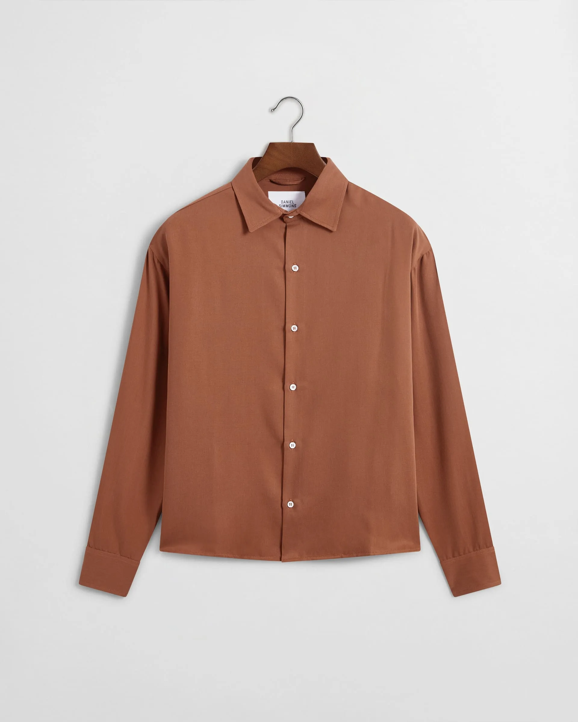Drape Shirt V2 - Pecan sold by Daniel Simmons