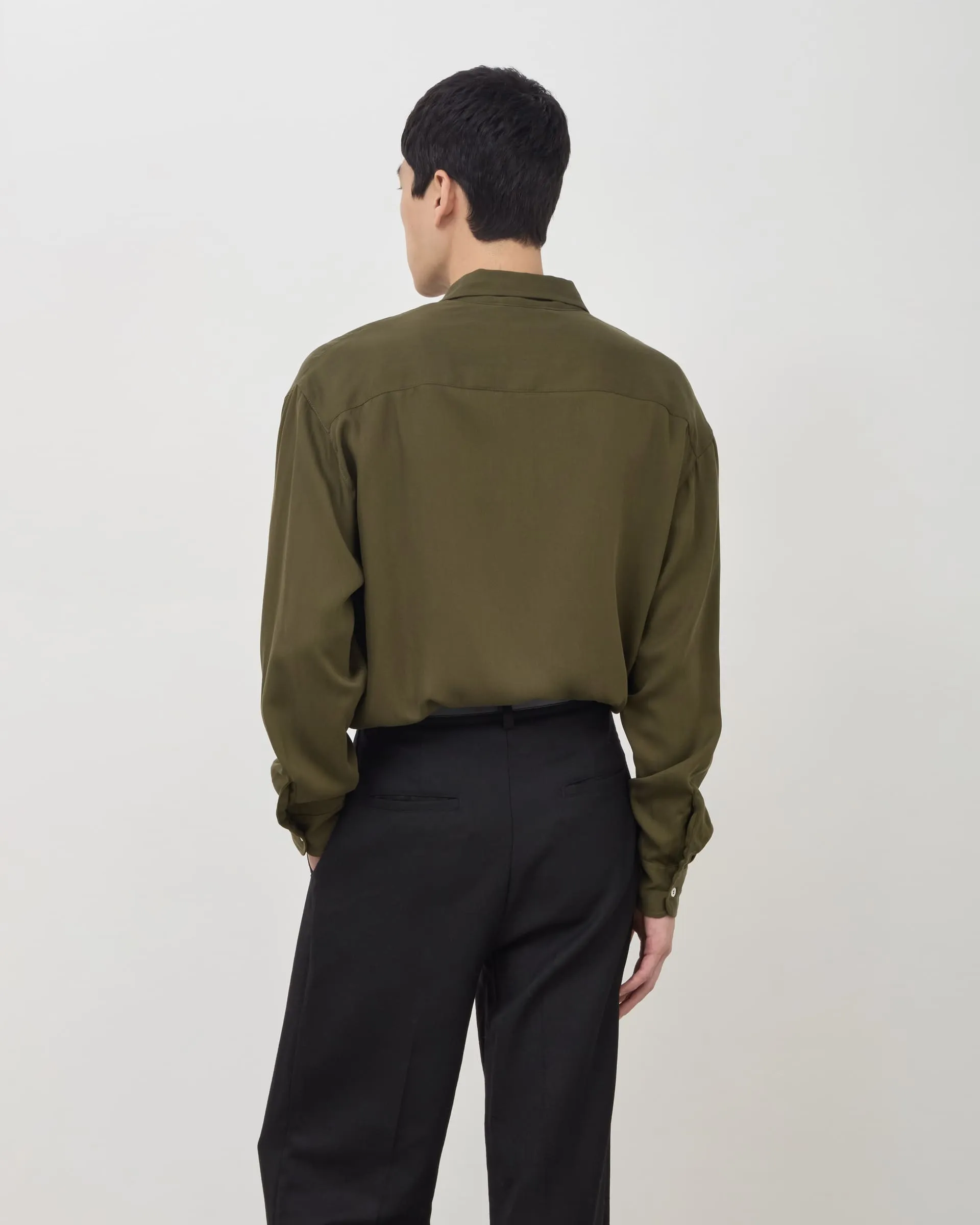 Drape Shirt V2 - Khaki sold by Daniel Simmons product image thumbnail 5