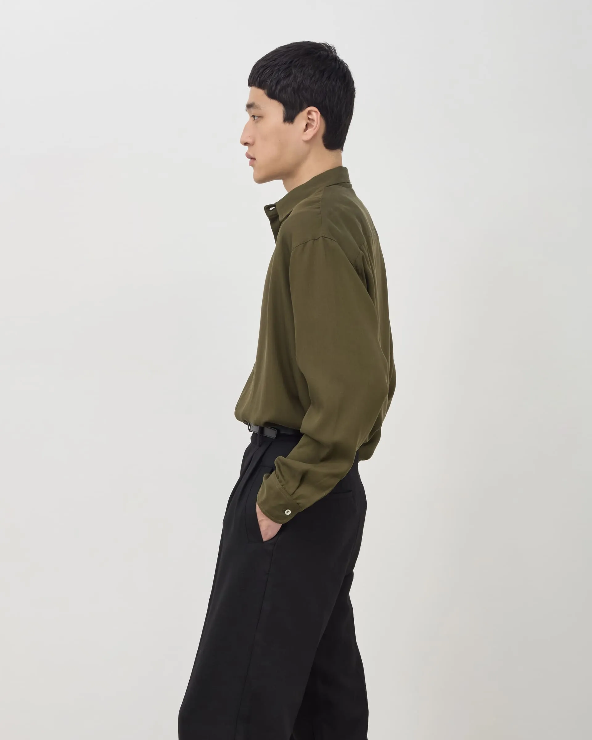 Drape Shirt V2 - Khaki sold by Daniel Simmons product image thumbnail 4
