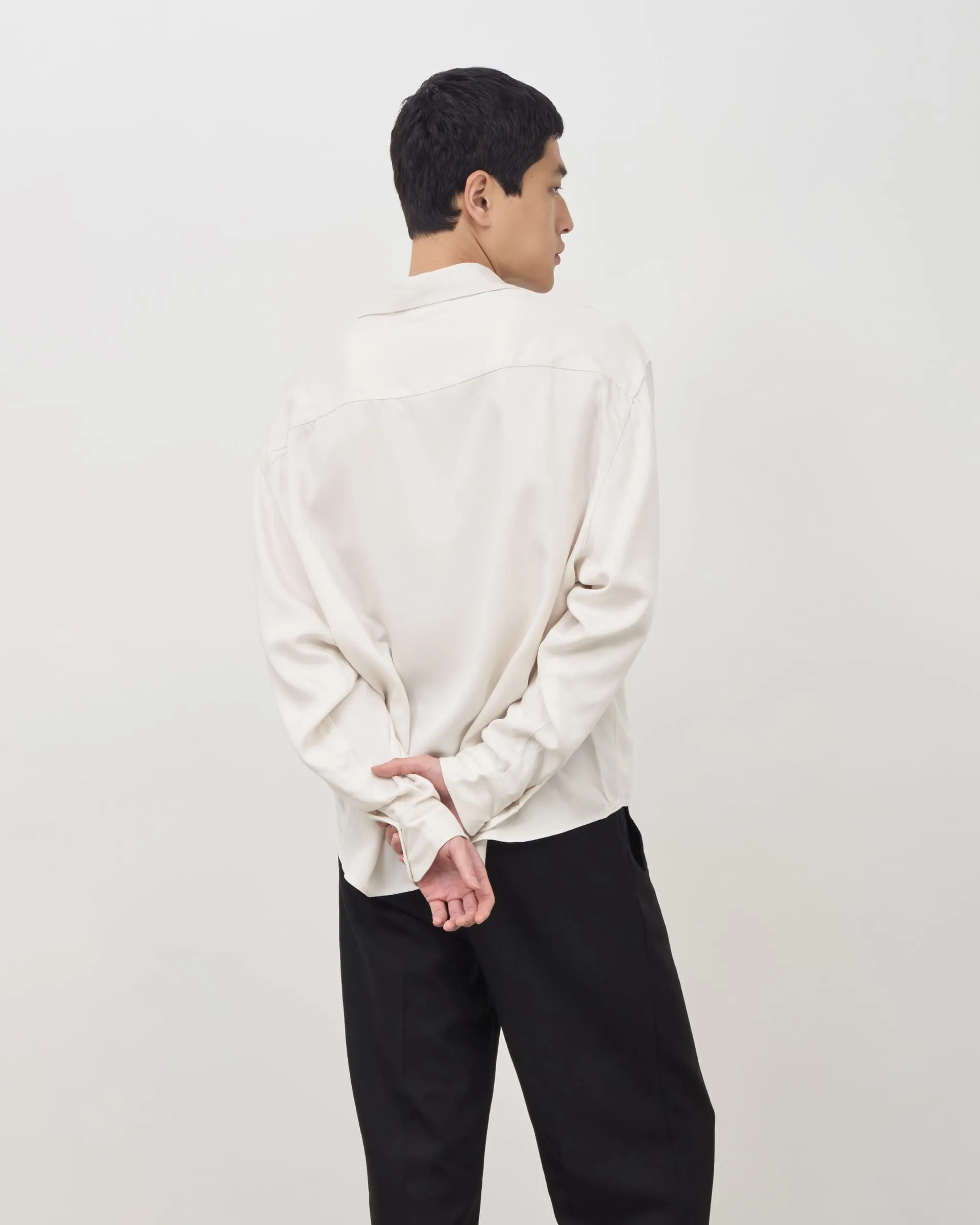 Drape Shirt V2 - Ivory sold by Daniel Simmons product image thumbnail 5