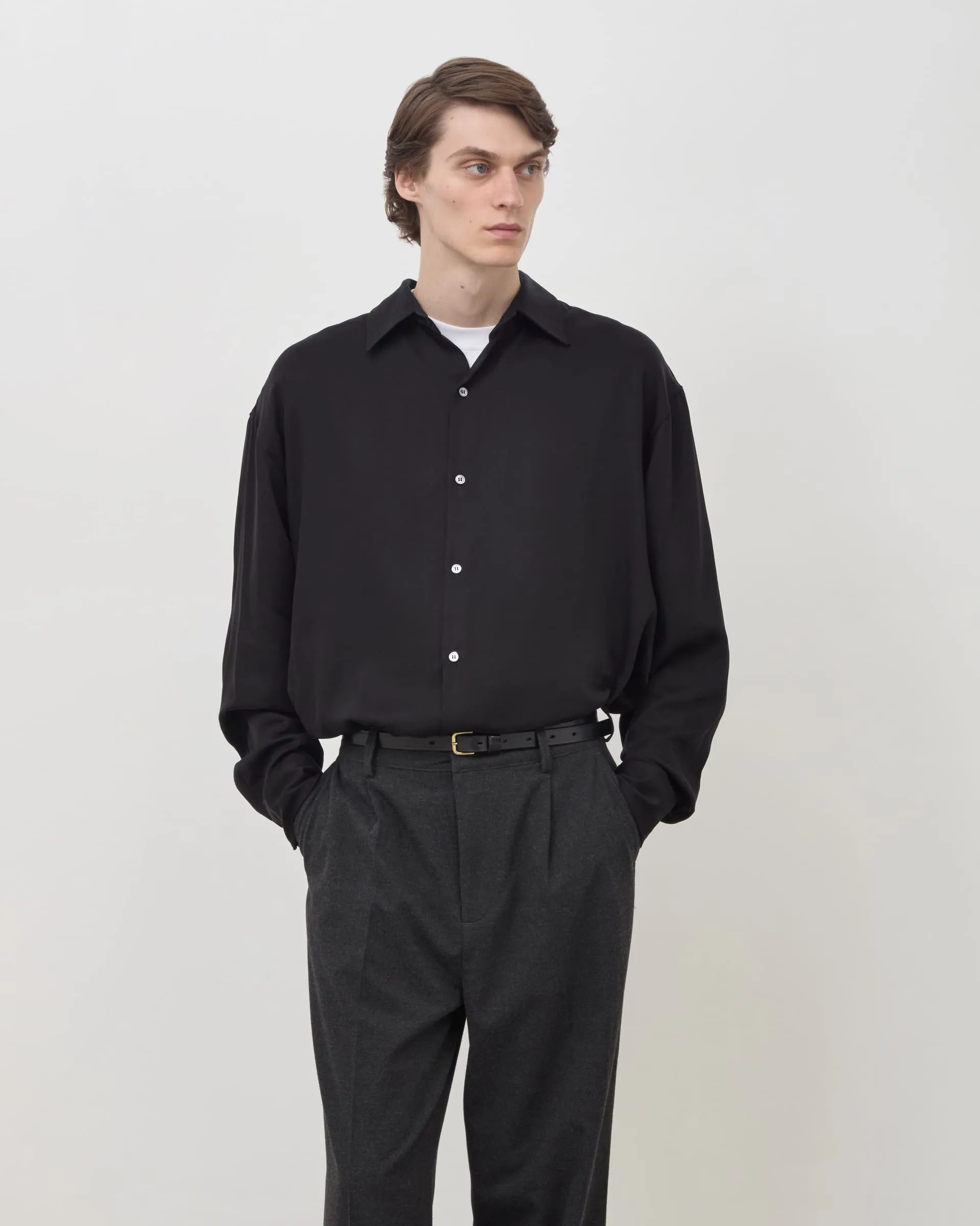 Drape Shirt V2 - Black sold by Daniel Simmons product image thumbnail 3