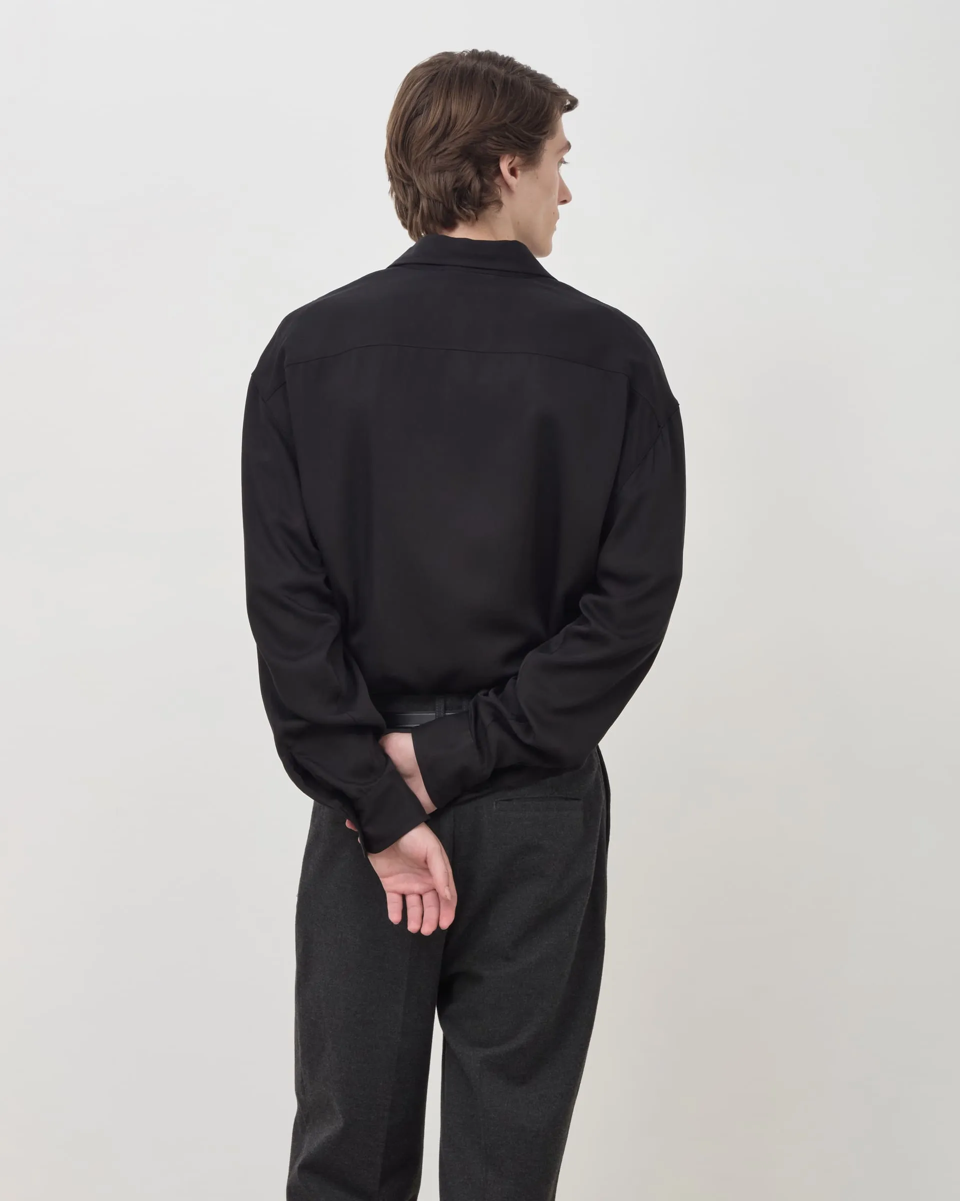 Drape Shirt V2 - Black sold by Daniel Simmons product image thumbnail 5