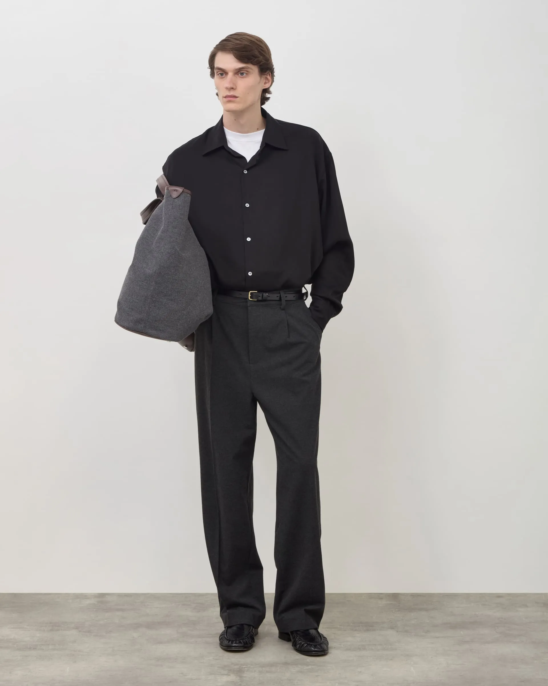 Drape Shirt V2 - Black sold by Daniel Simmons product image thumbnail 2