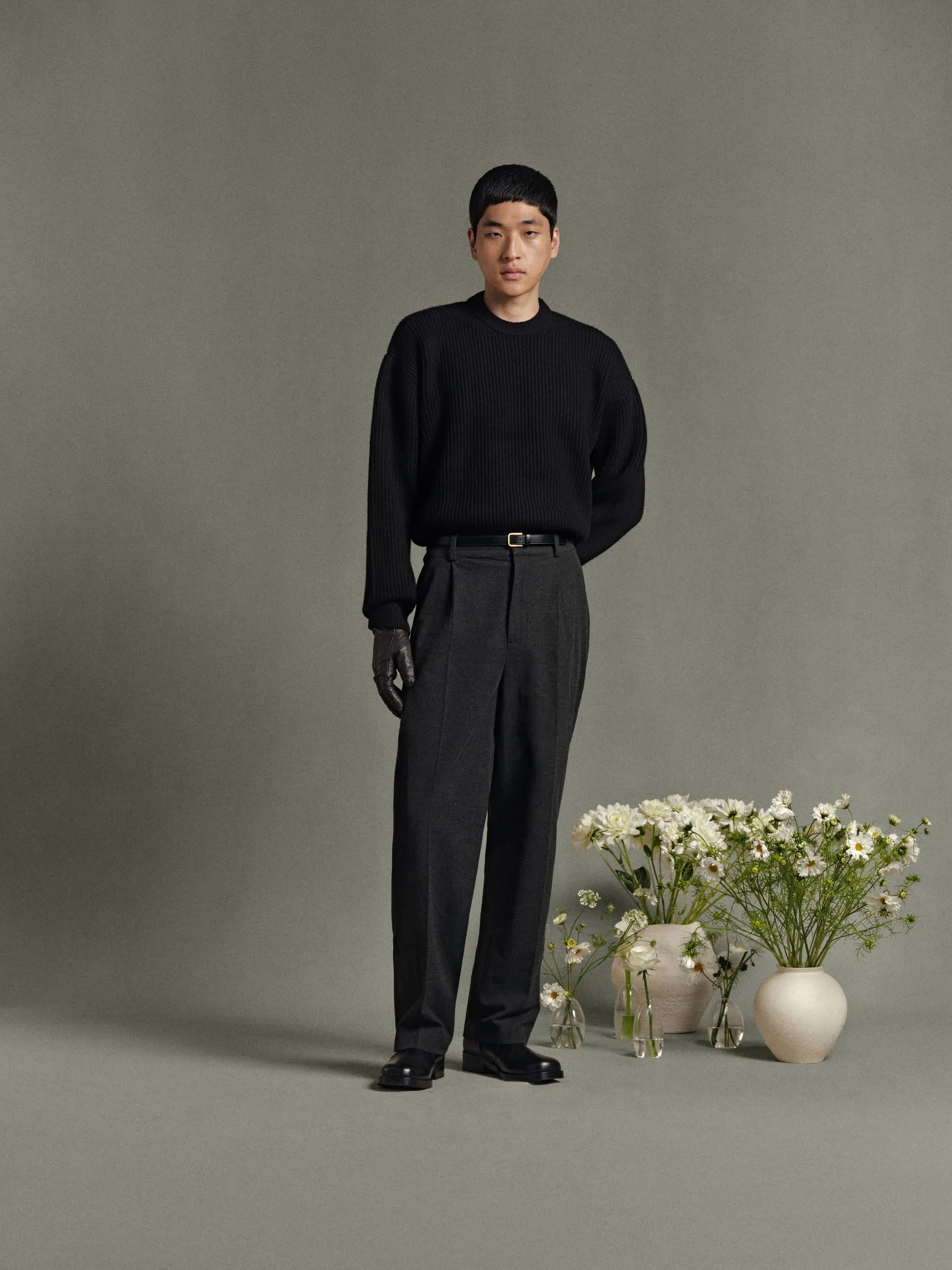 Merino Knit Sweater - Black sold by Daniel Simmons product image thumbnail 2