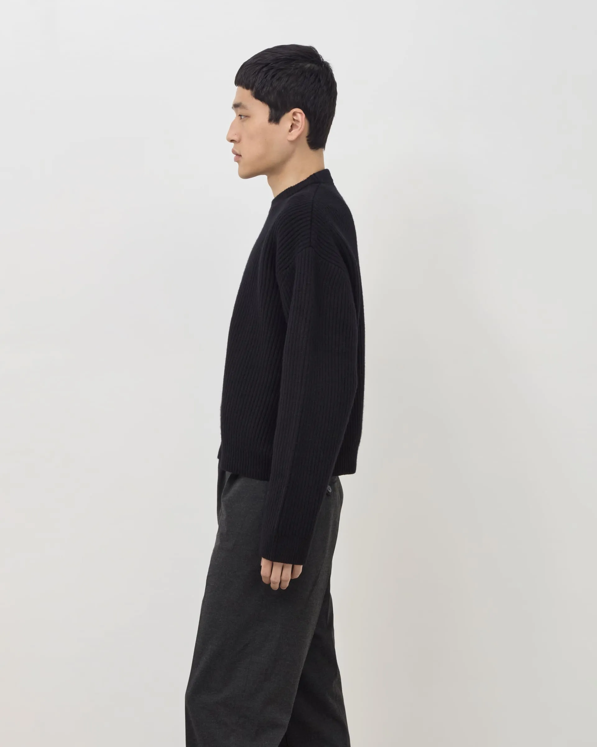 Merino Knit Sweater - Black sold by Daniel Simmons product image thumbnail 4