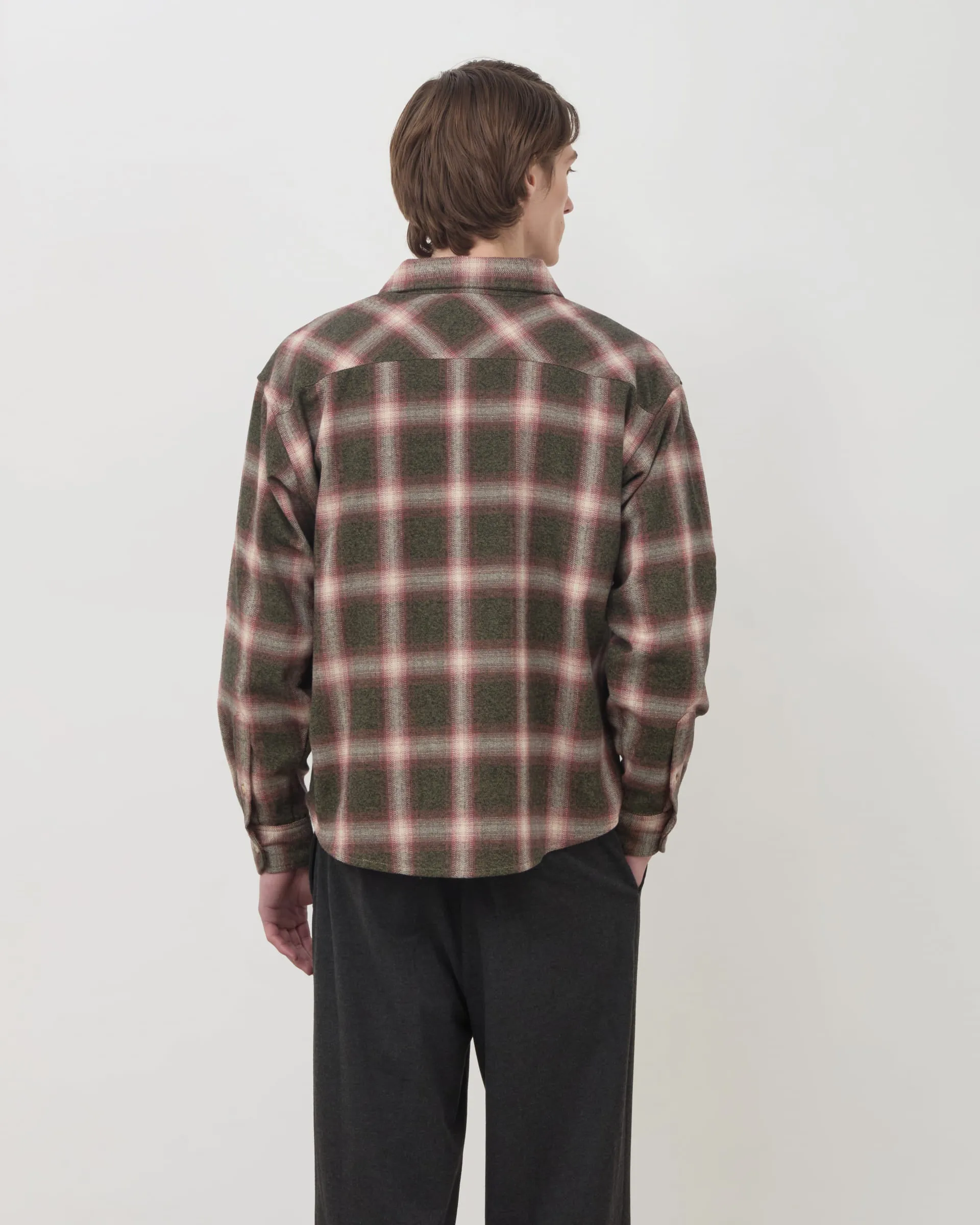 Japanese Flannel Shirt - Green / PInk sold by Daniel Simmons product image thumbnail 5