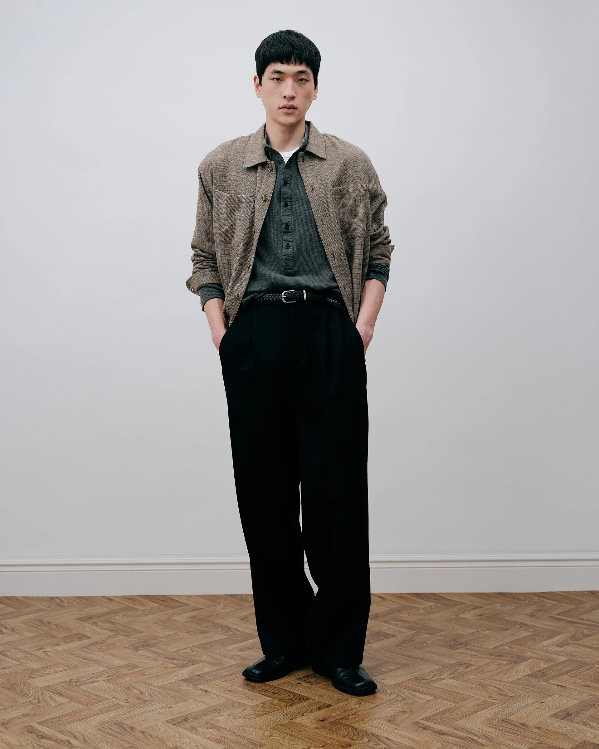 Portuguese Flannel Shirt - Beige and Brown sold by Daniel Simmons product image thumbnail 2