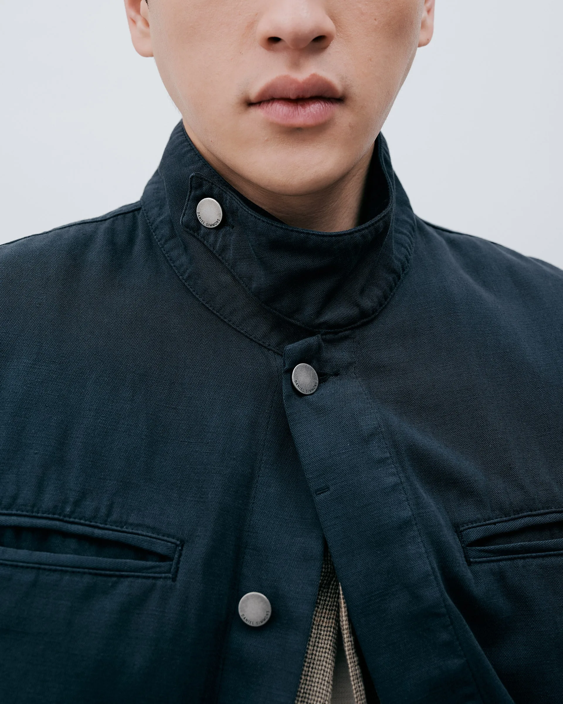 Fatigue Overshirt - Vintage Navy sold by Daniel Simmons product image thumbnail 4