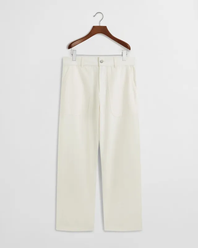 Fatigue Trousers - Cream made by Daniel Simmons