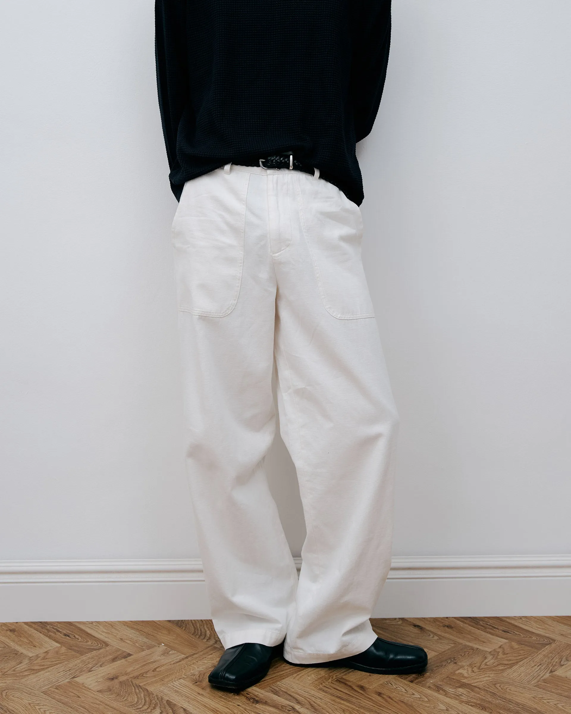 Fatigue Trousers - Cream sold by Daniel Simmons product image thumbnail 3