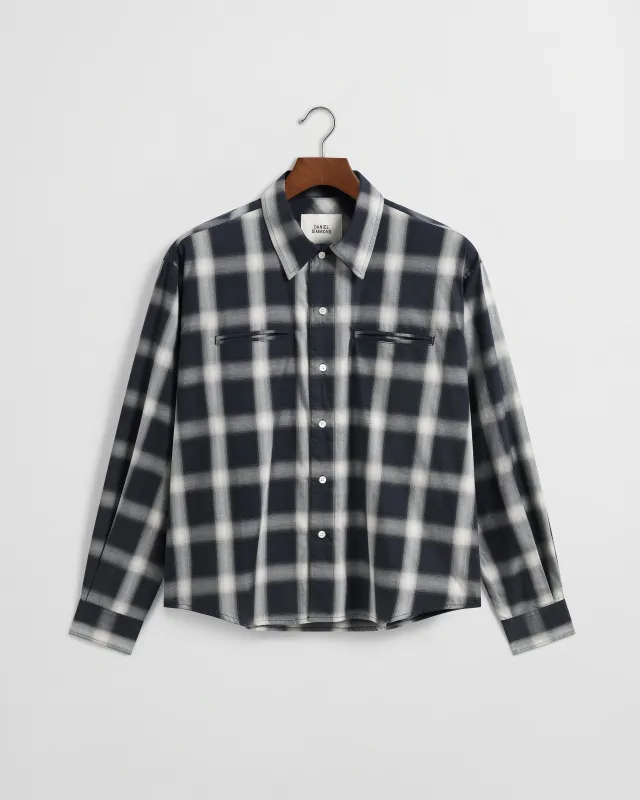 Japanese Lightweight Flannel - Navy and Ivory made by Daniel Simmons