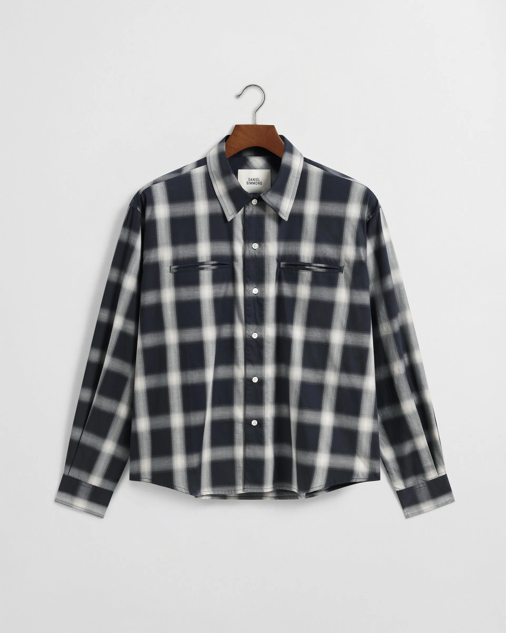 Japanese Lightweight Flannel - Navy and Ivory sold by Daniel Simmons