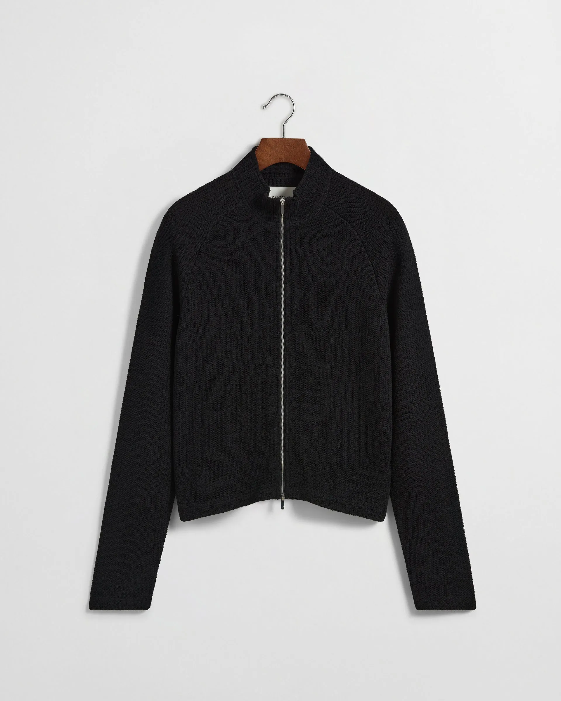 Linen Knit Zipup - Black sold by Daniel Simmons