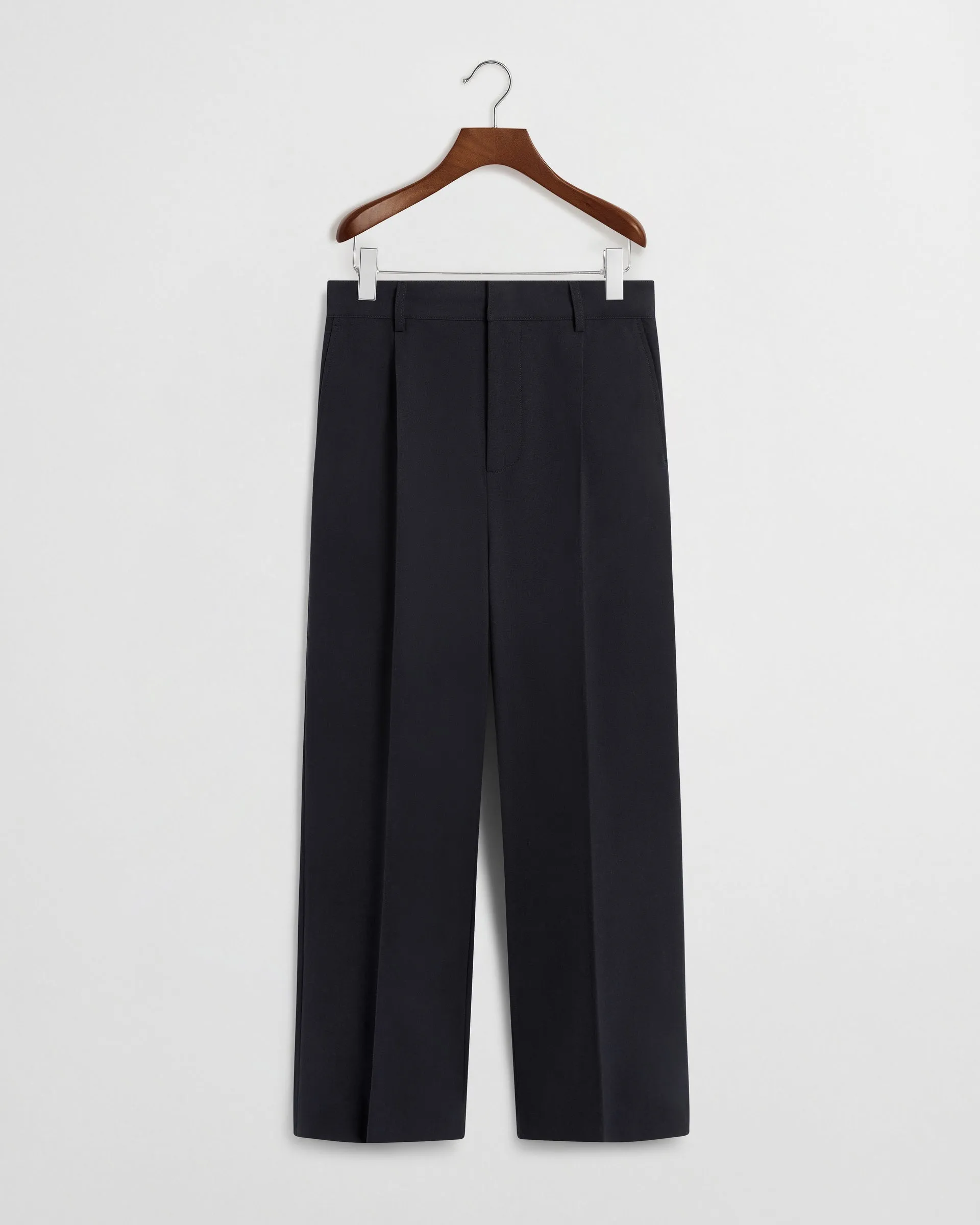 Soft Handle Essential Pleated Trousers - Deeper Navy sold by Daniel Simmons