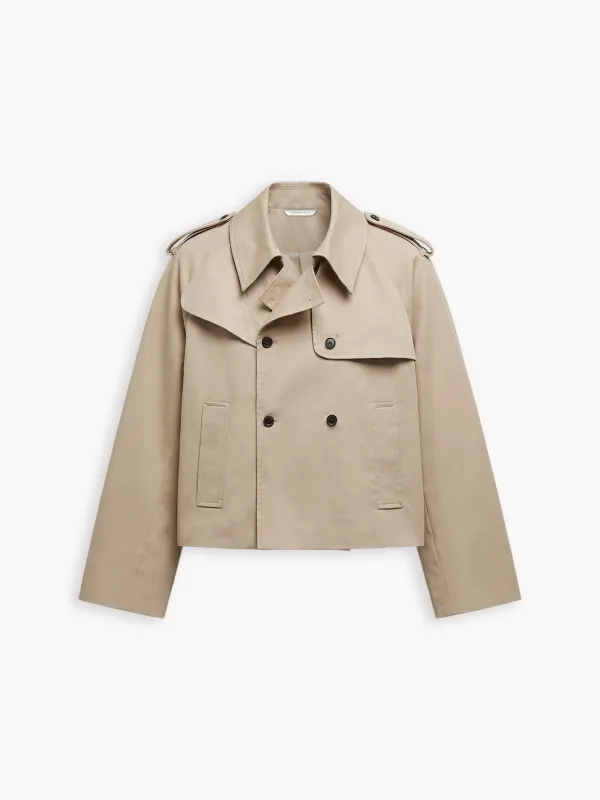 Apphia Cropped Trench Coat sold by Florence Black