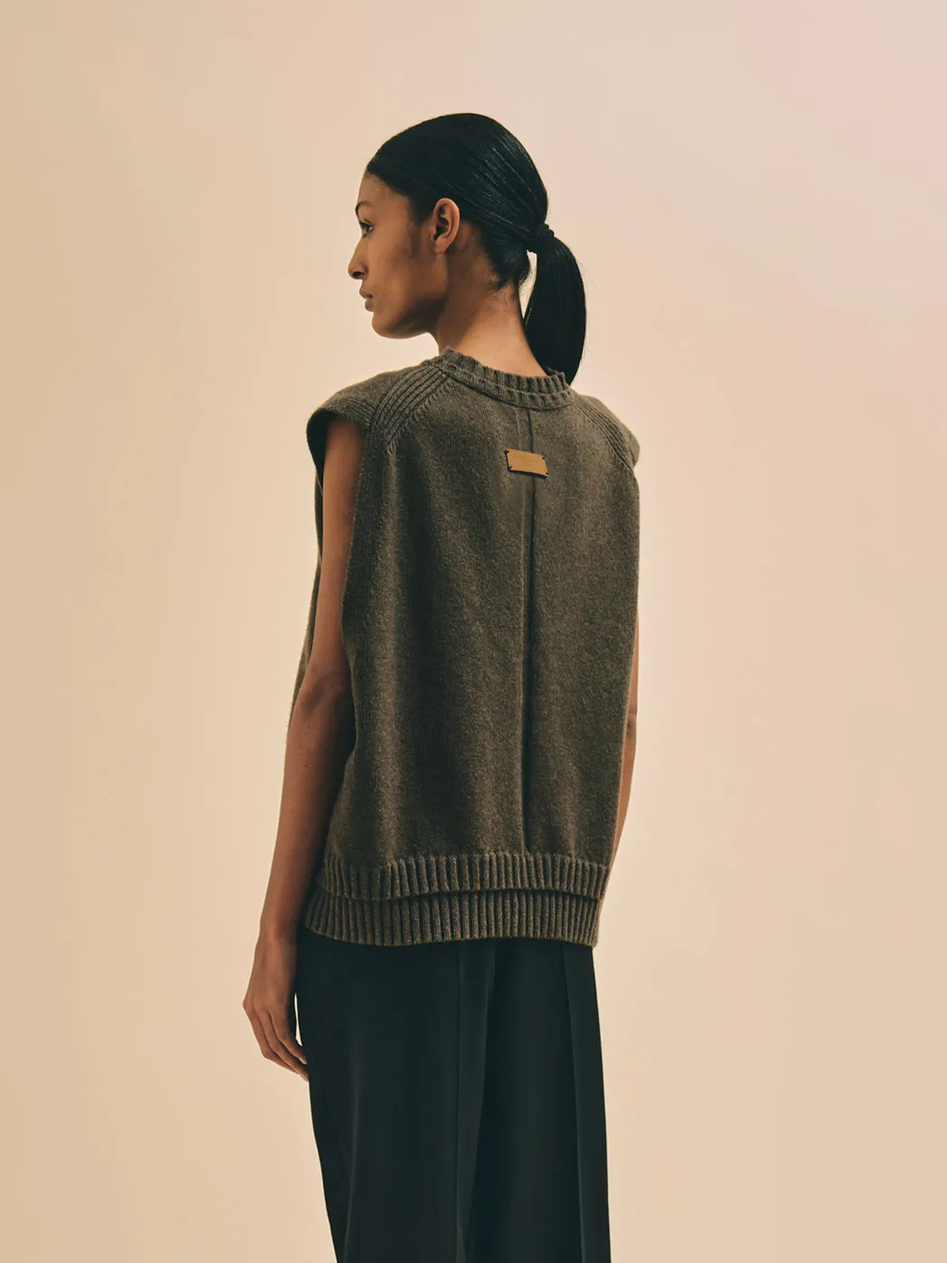 Elena Cropped Vest sold by Florence Black product image thumbnail 5