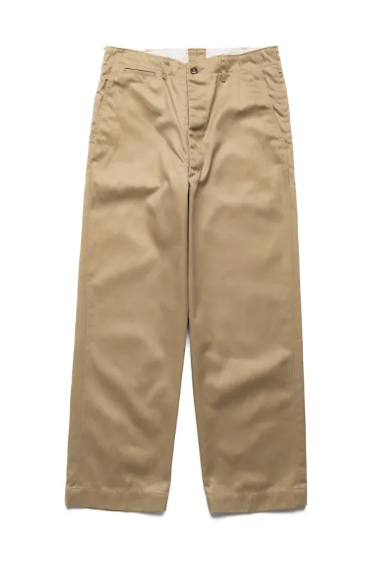 Vintage Fit Army Trousers - Khaki sold by Blue in Green