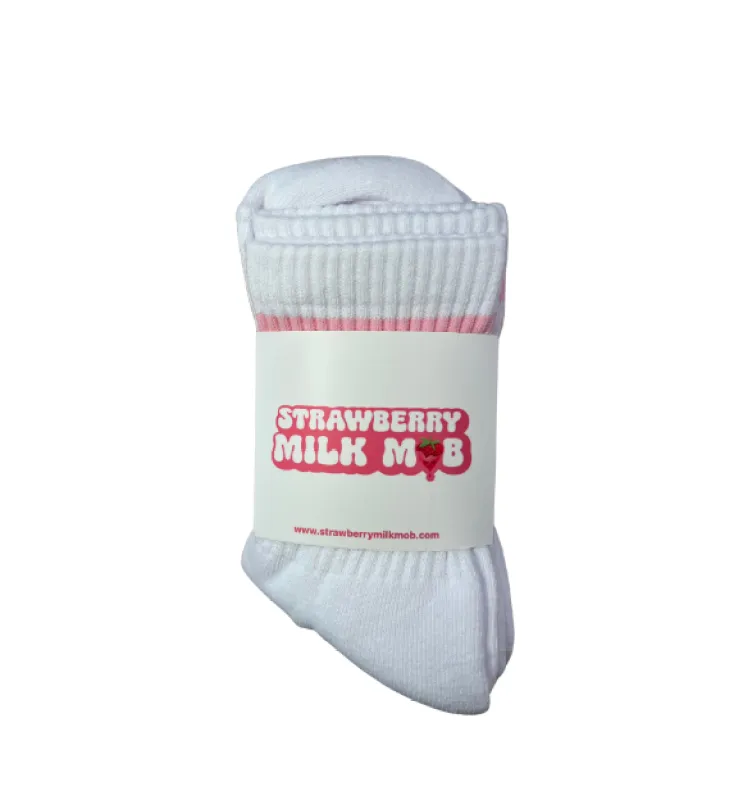 Socks sold by Strawberry Milk Mob