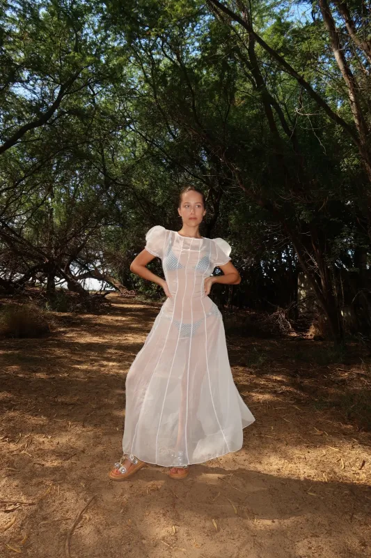 Solara Sheer Maxi Dress sold by Strawberry Milk Mob