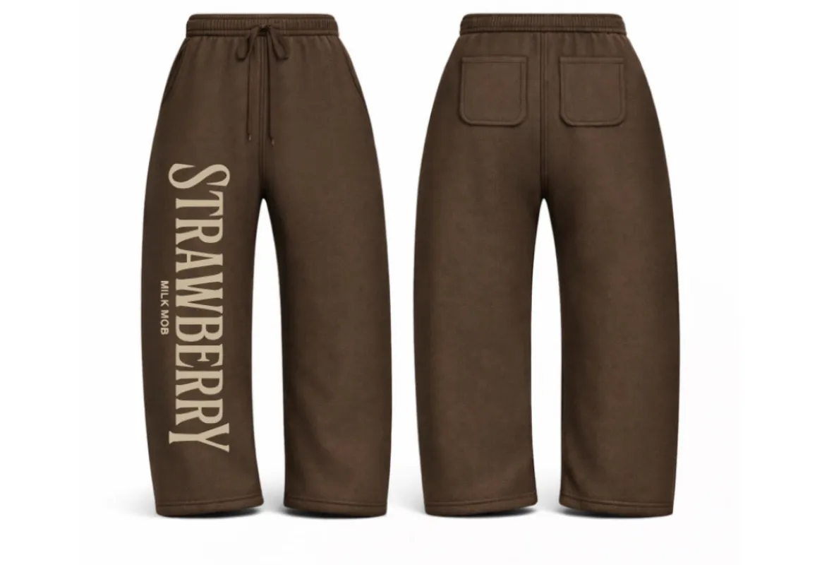 Brown Sweatpants sold by Strawberry Milk Mob