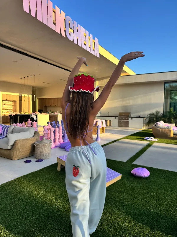 Milkchella Sweatpants made by Strawberry Milk Mob