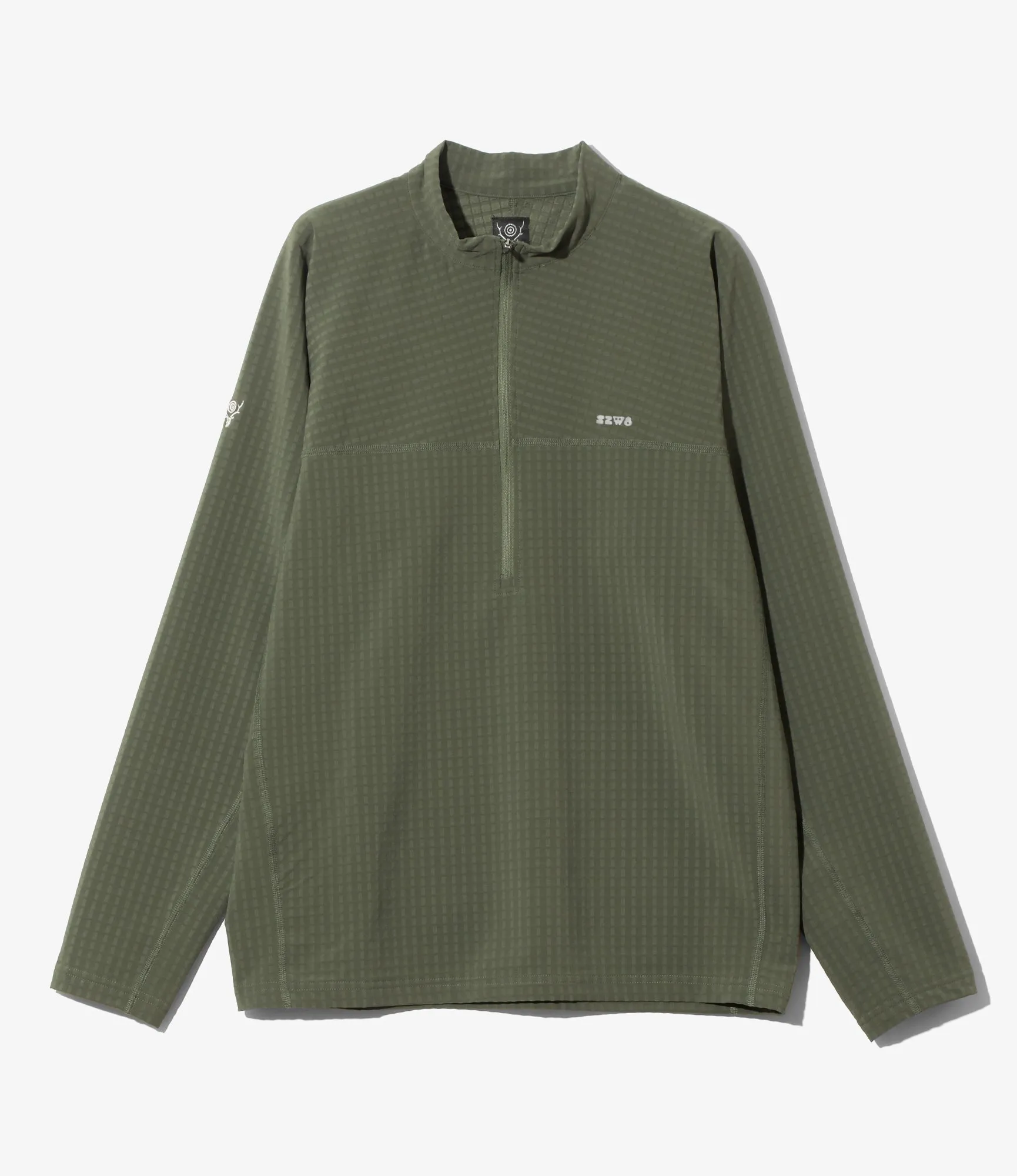Base Layer Shirt - Olive - Fleece / Back Grid sold by South2West8