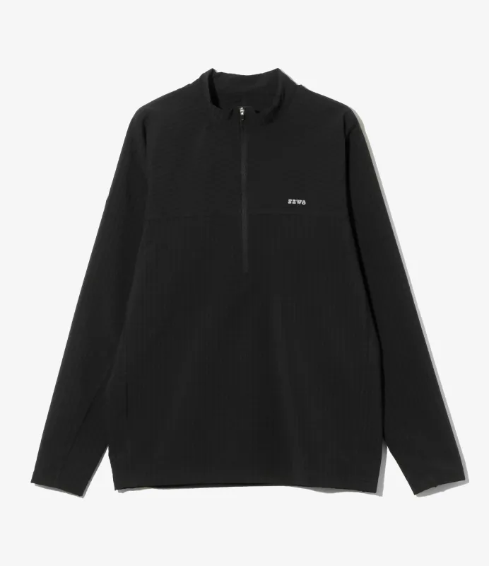 Base Layer Shirt - Black - Fleece / Back Grid sold by South2West8