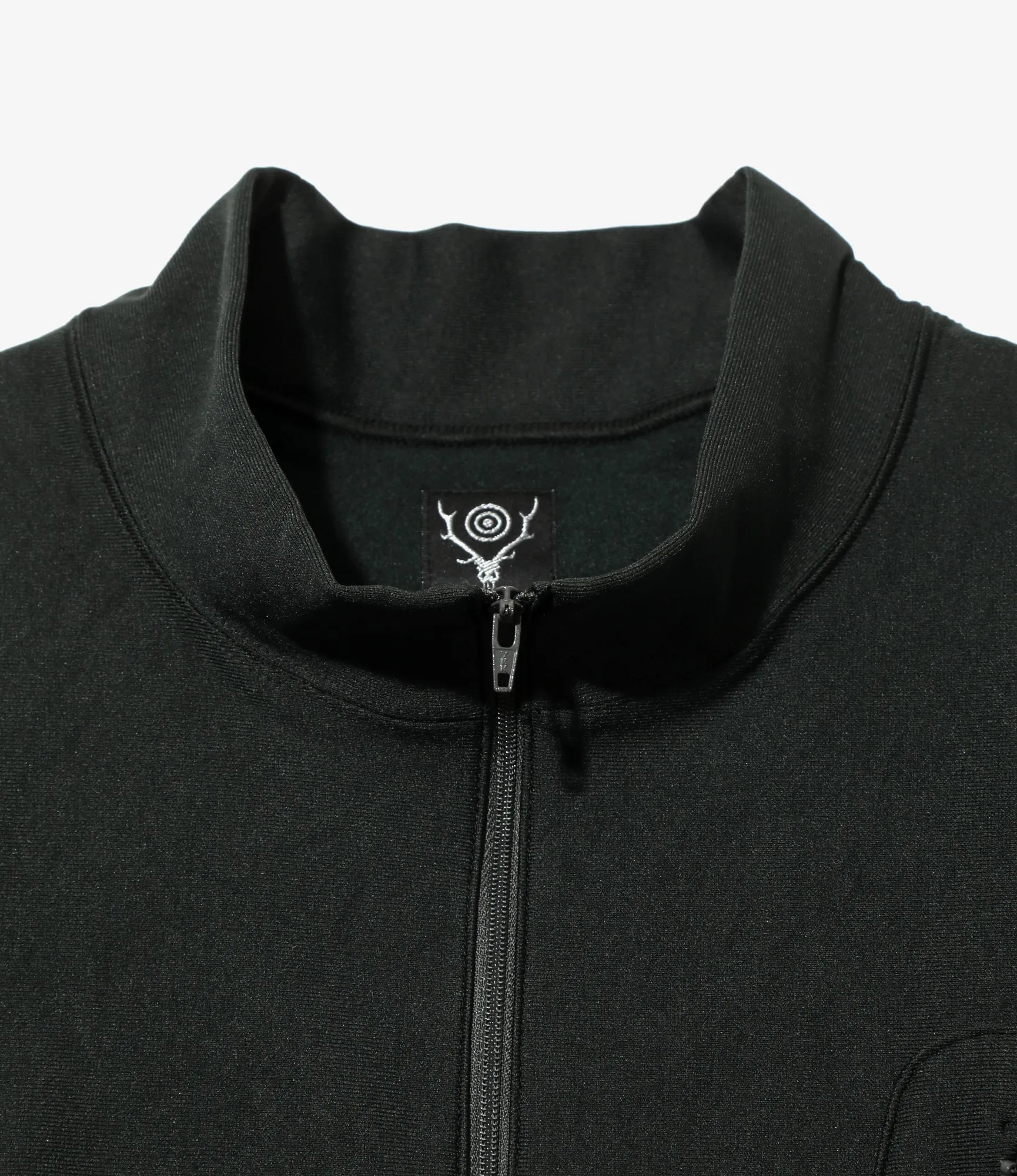 Zipped Pullover Scouting Shirt - Green - N/PE/PU Tricot Jersey sold by South2West8 product image thumbnail 2