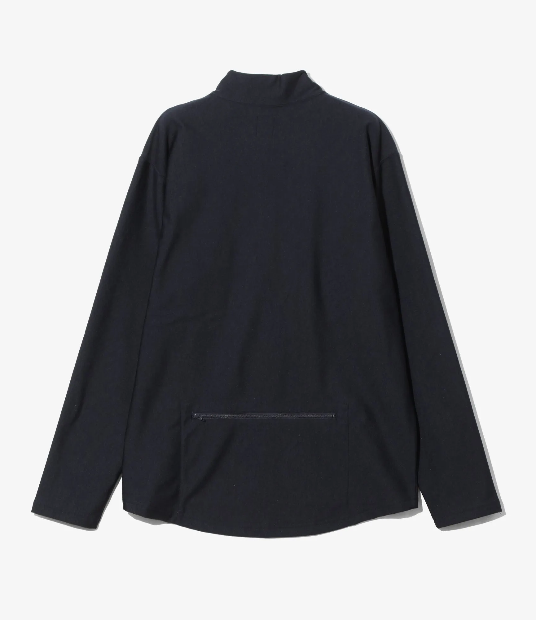 Zipped Pullover Scouting Shirt - Navy - N/PE/PU Tricot Jersey sold by South2West8 product image thumbnail 4