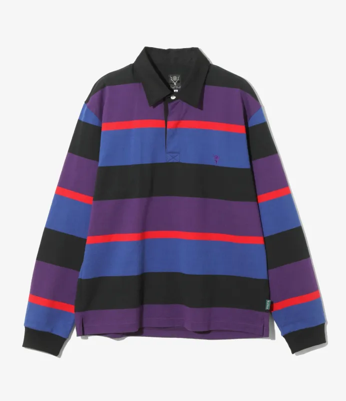 Rugger Shirt - Purple - Cotton Plainstitch made by South2West8