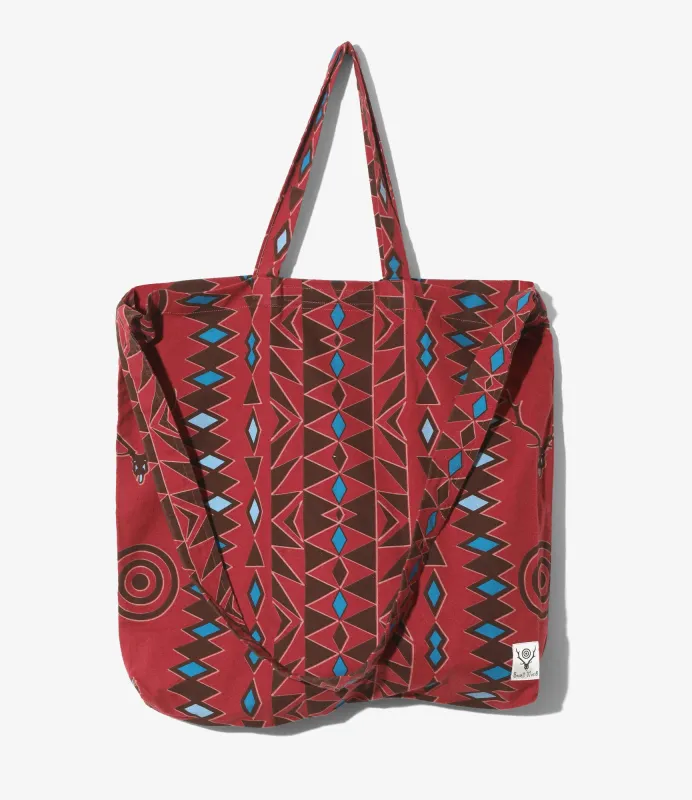 Grocery Bag - Skull&Target - Flannel Cloth / Printed sold by South2West8