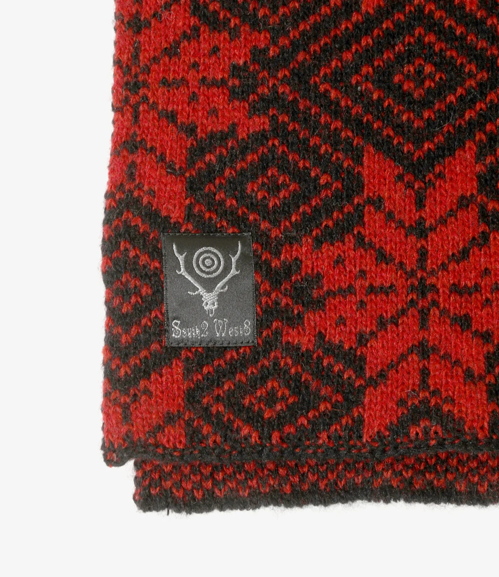 Knit Scarf - Red - Snowflakes sold by South2West8 product image thumbnail 2