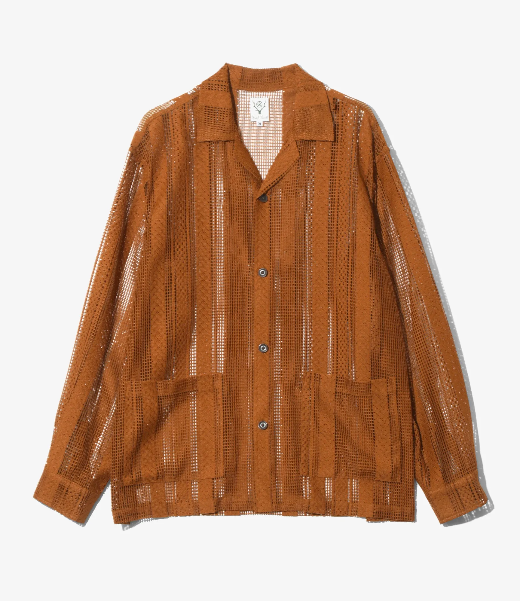 L/S Cabana Shirt - Mustard - Poly Lace Jq. sold by South2West8