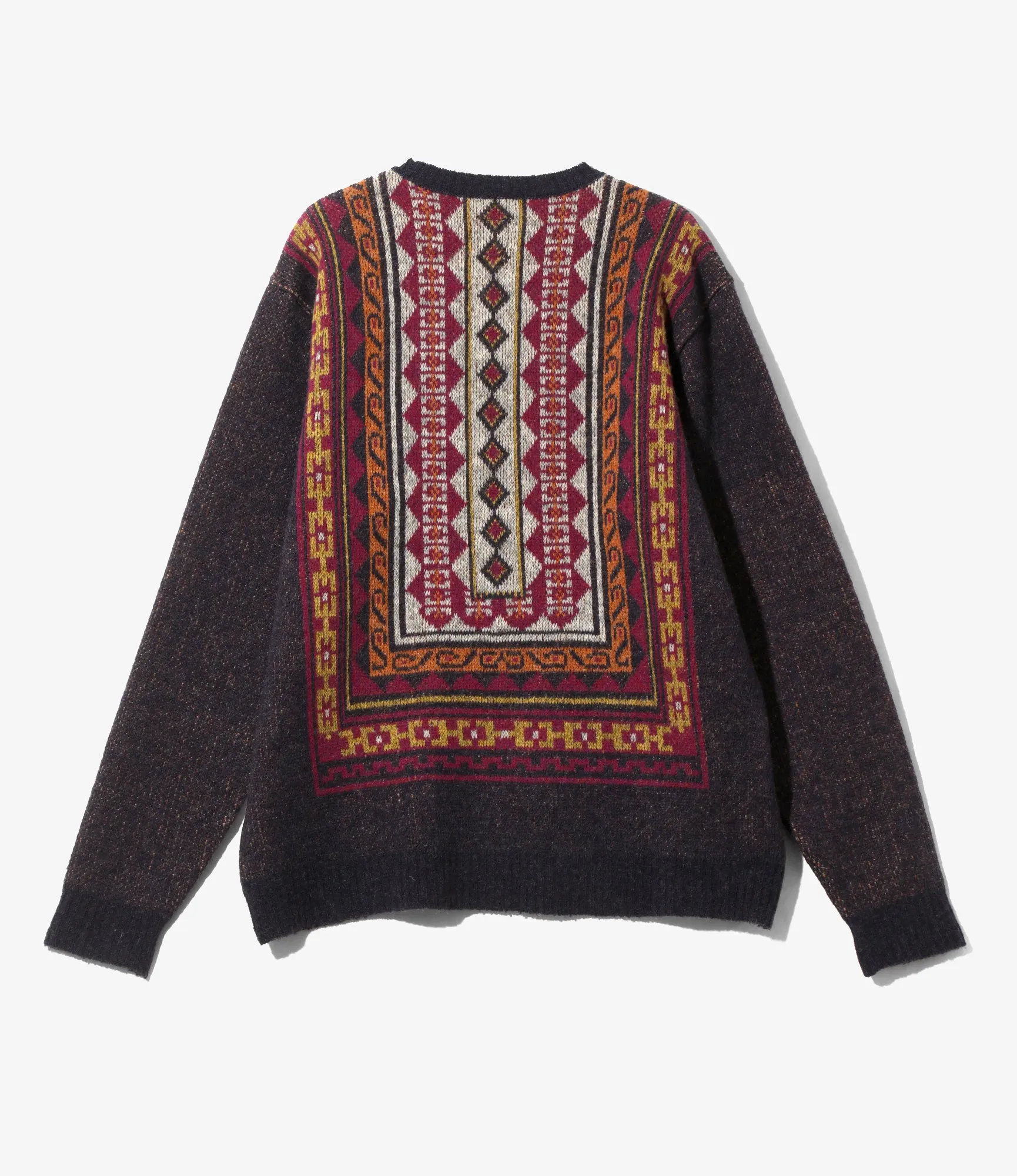 Crew Neck Sweater - Purple - Shetland sold by South2West8 product image thumbnail 4