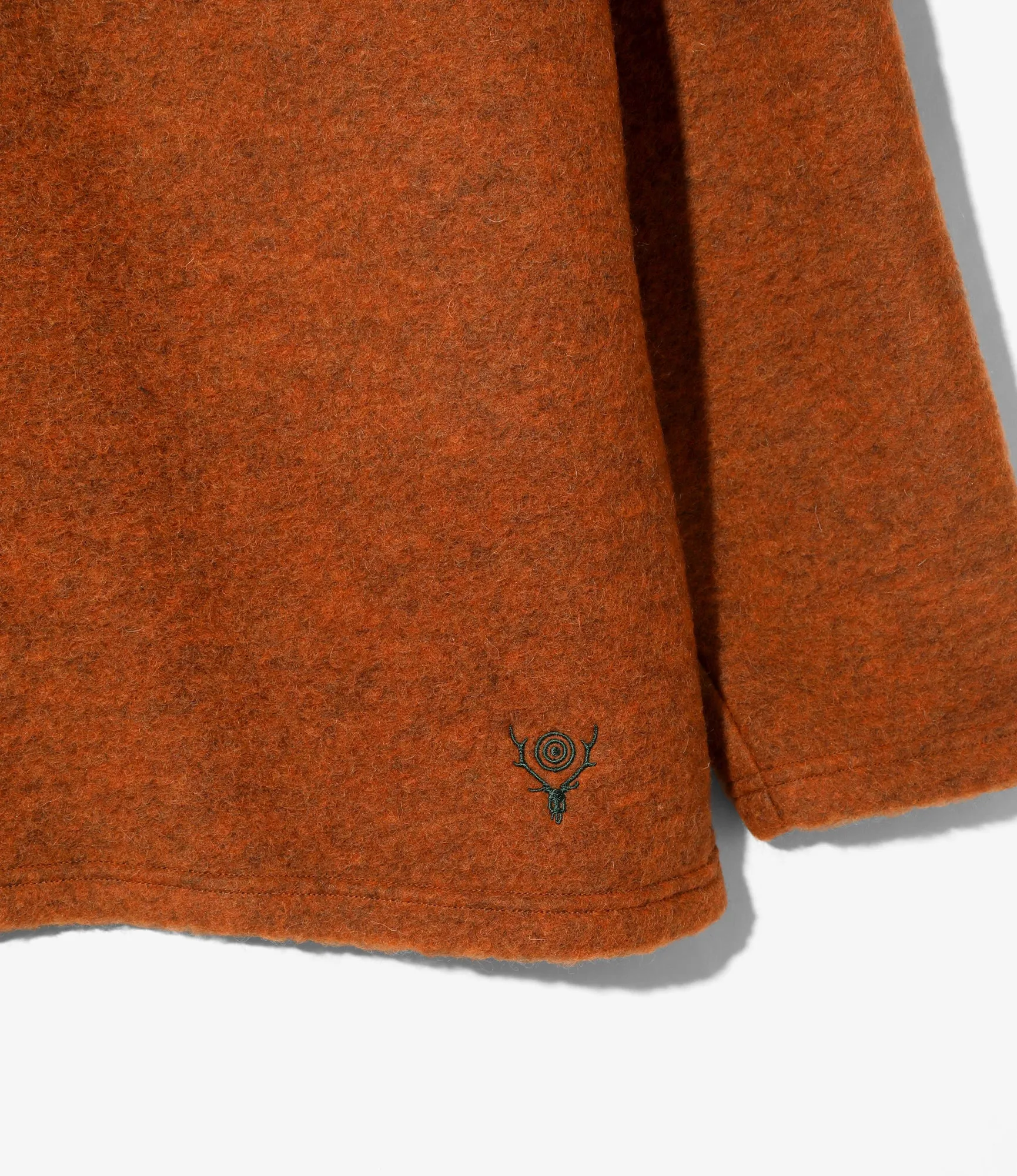 S.S. V Neck Cardigan - Orange - W/PE Boiled Jersey sold by South2West8 product image thumbnail 3