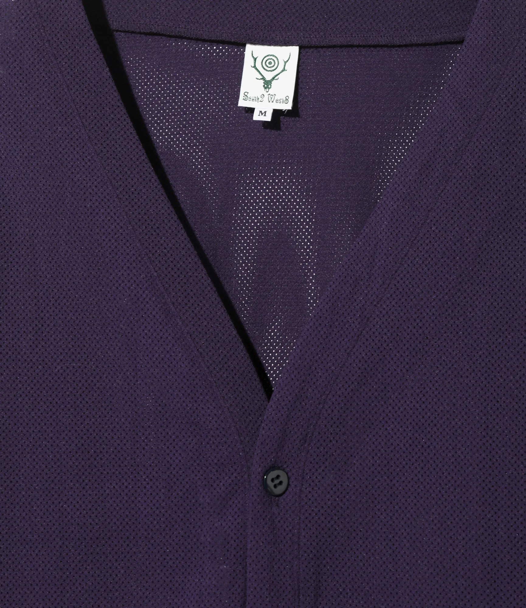 V-Neck Cardigan - Dk. Purple - Knit Mesh sold by South2West8 product image thumbnail 2