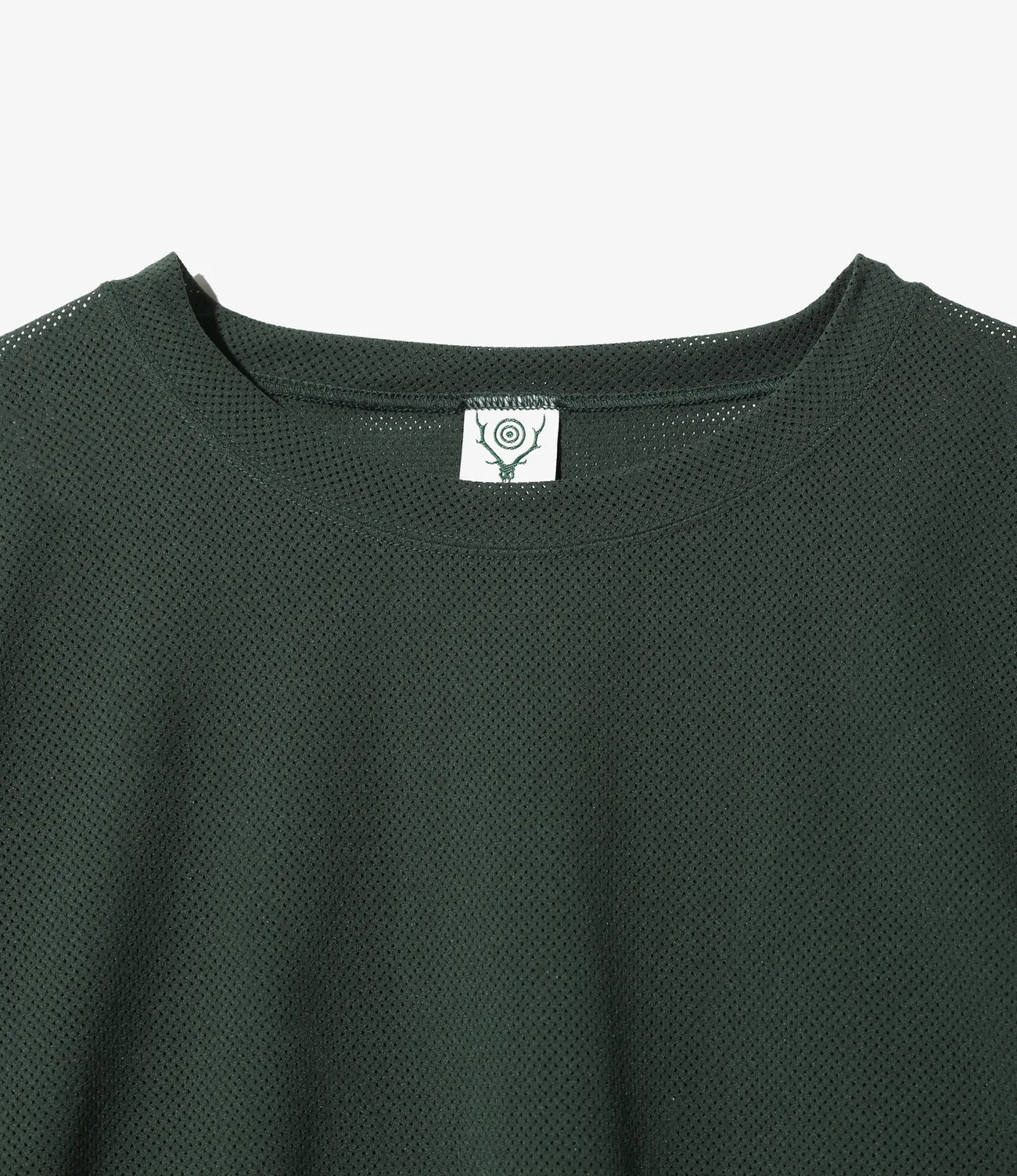 Crew Neck Shirt - Dk. Green - Knit Mesh sold by South2West8 product image thumbnail 2