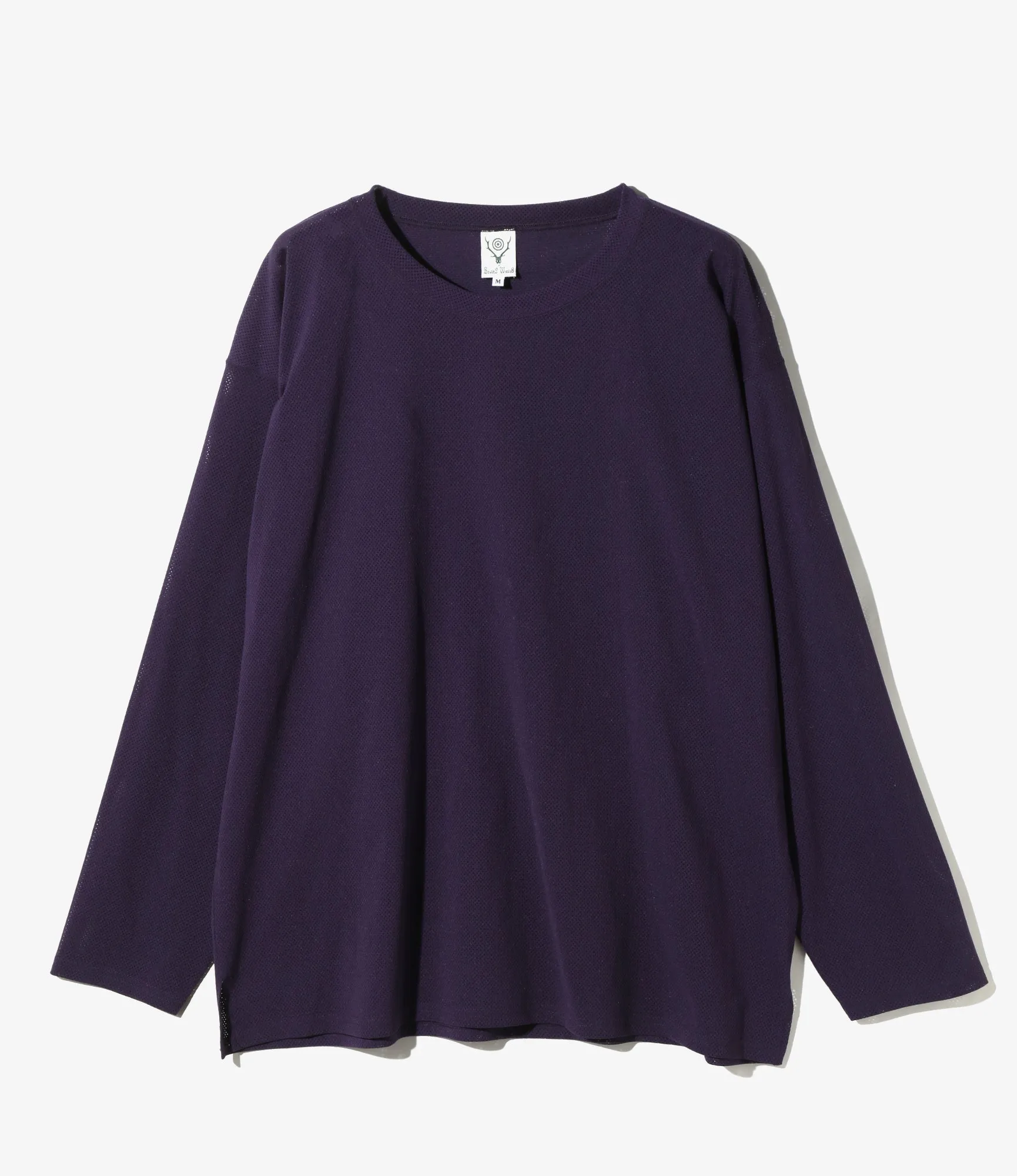 Crew Neck Shirt - Dk. Purple - Knit Mesh sold by South2West8