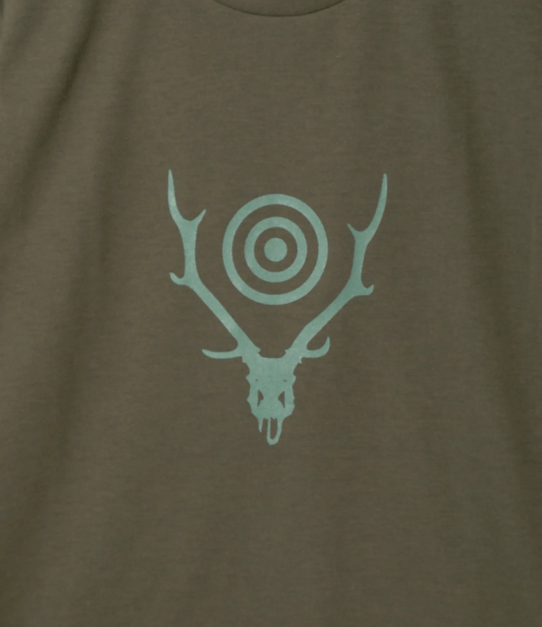 S/S Crew Neck Tee - Olive - Skull&Target sold by South2West8 product image thumbnail 2