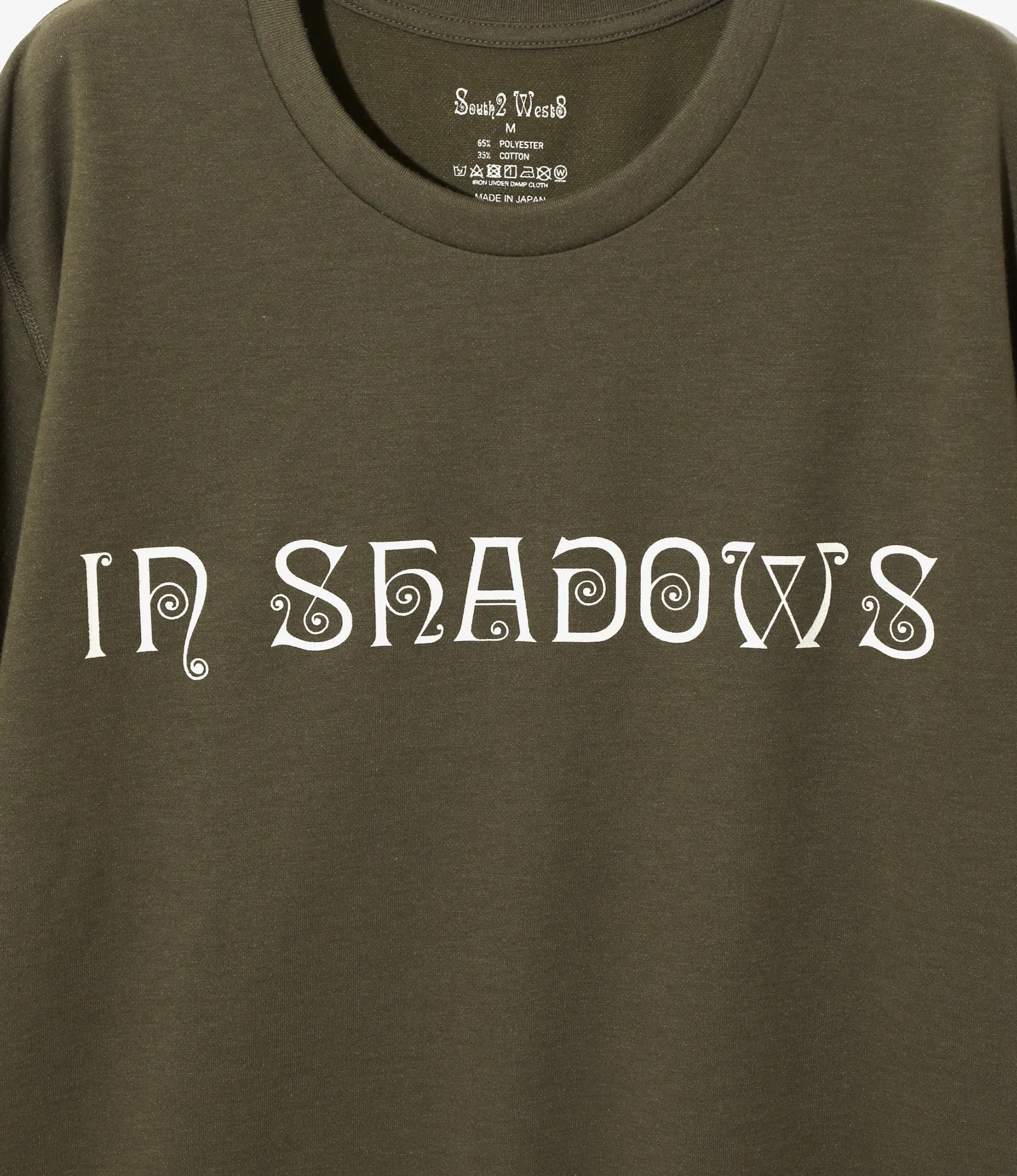 S/S Crew Neck Tee - Olive - IN SHADOWS sold by South2West8 product image thumbnail 2