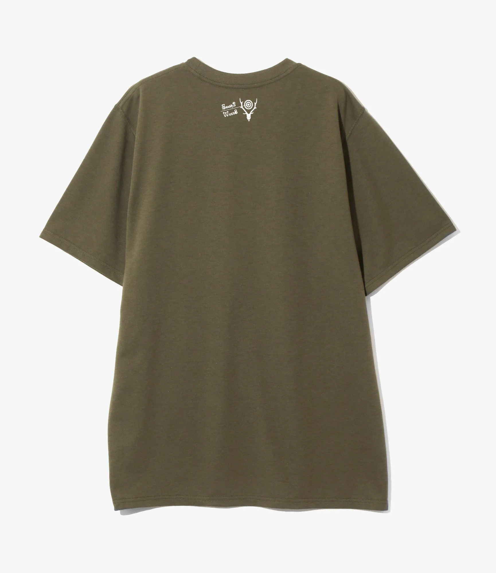 S/S Crew Neck Tee - Olive - IN SHADOWS sold by South2West8 product image thumbnail 3