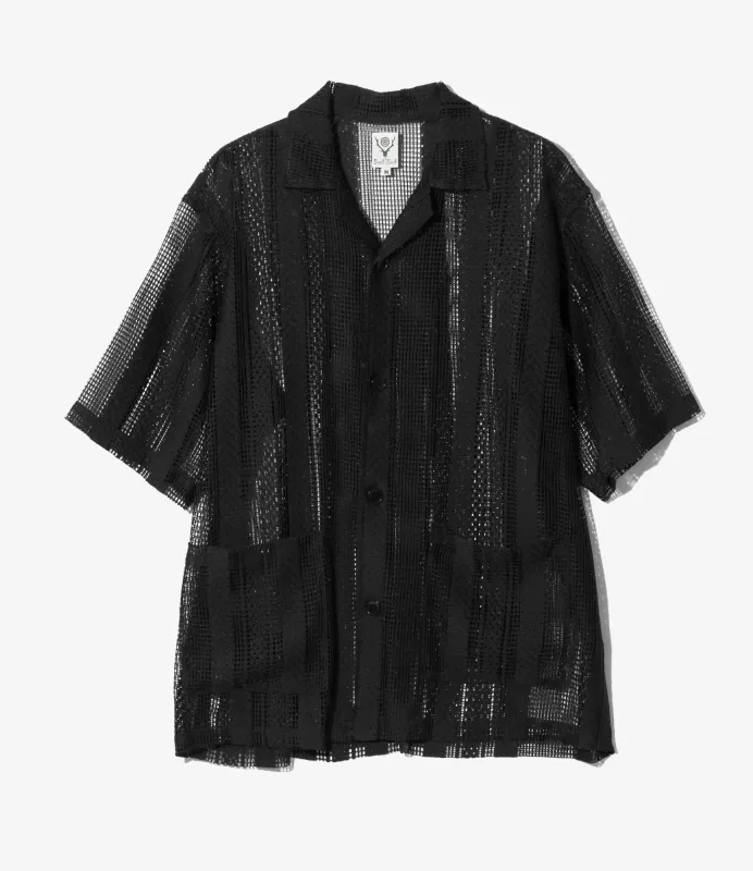 Cabana Shirt - Black - Poly Lace sold by South2West8