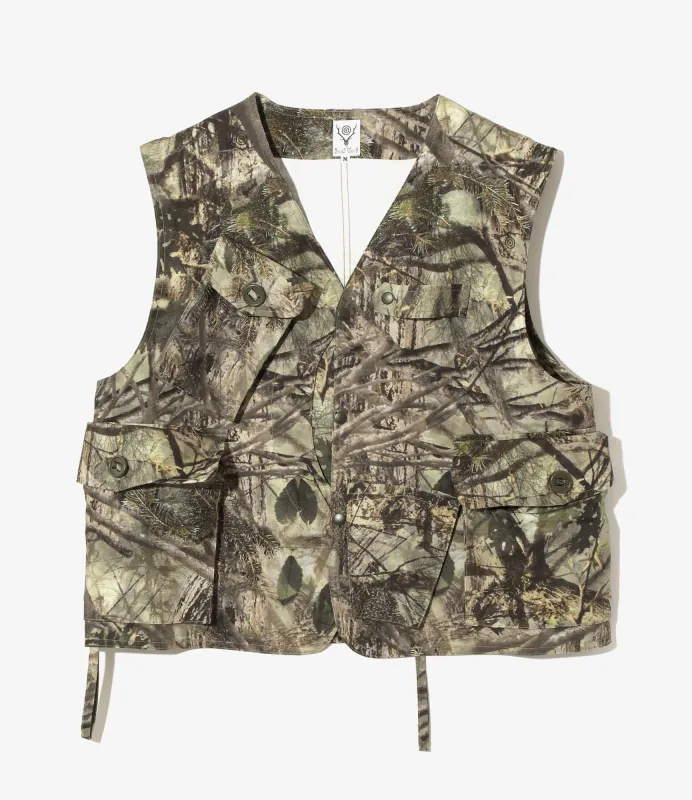 Tenkara Vest - S2W8 Camo - Cotton Ripstop / Printed sold by South2West8