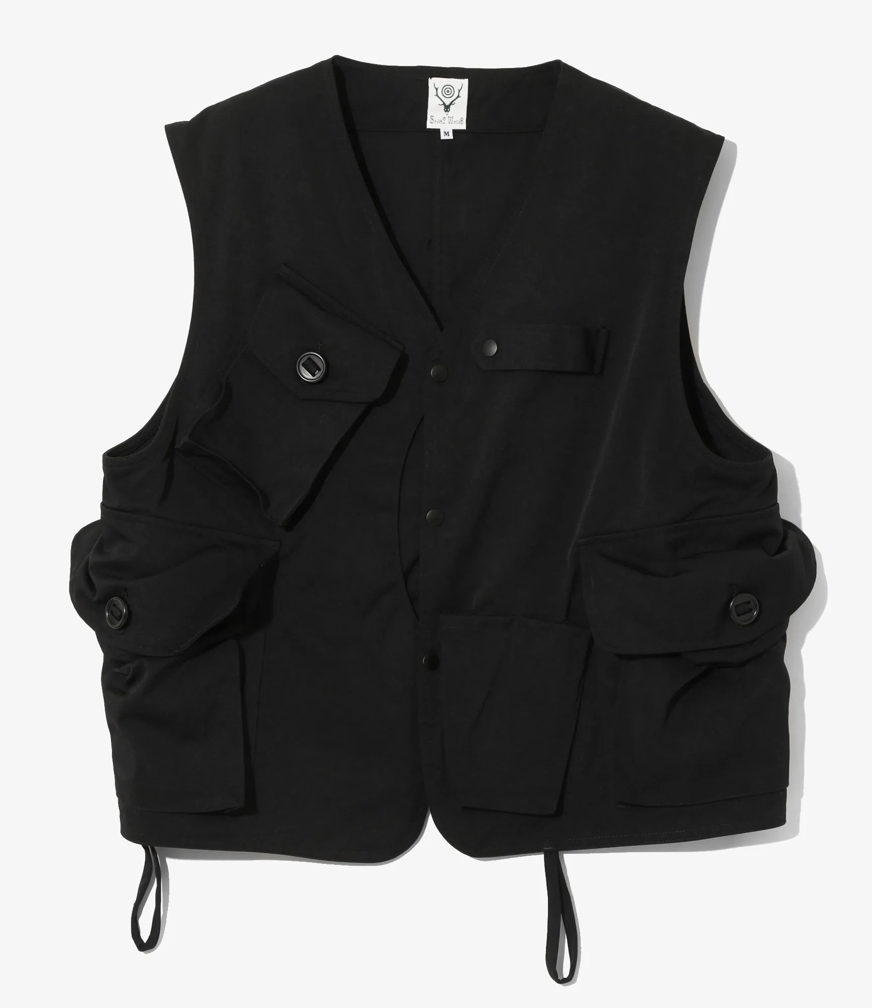 Tenkara Vest - Black - Nylon Twill sold by South2West8