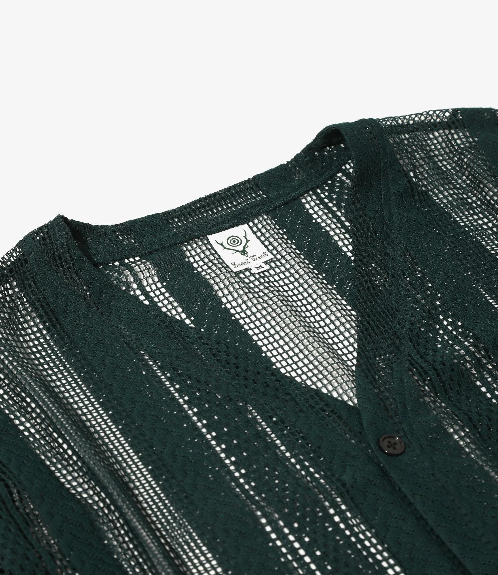 V-Neck Cardigan - Green- Poly Lace sold by South2West8 product image thumbnail 2