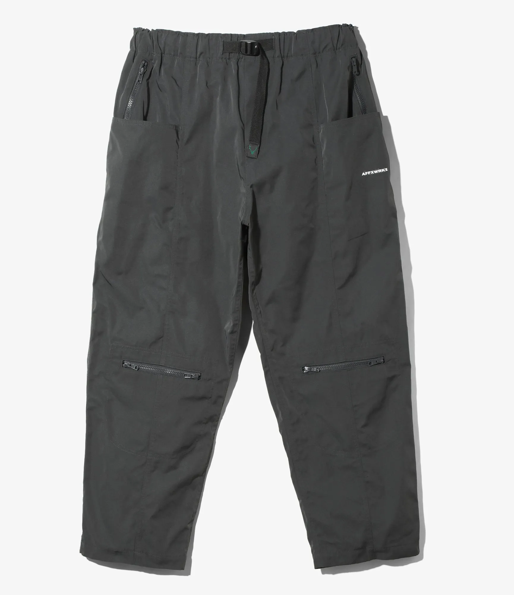 S2W8 x AFFXWRKS - Belted C.S. Pant - Charcoal - Poly Gabardine sold by South2West8