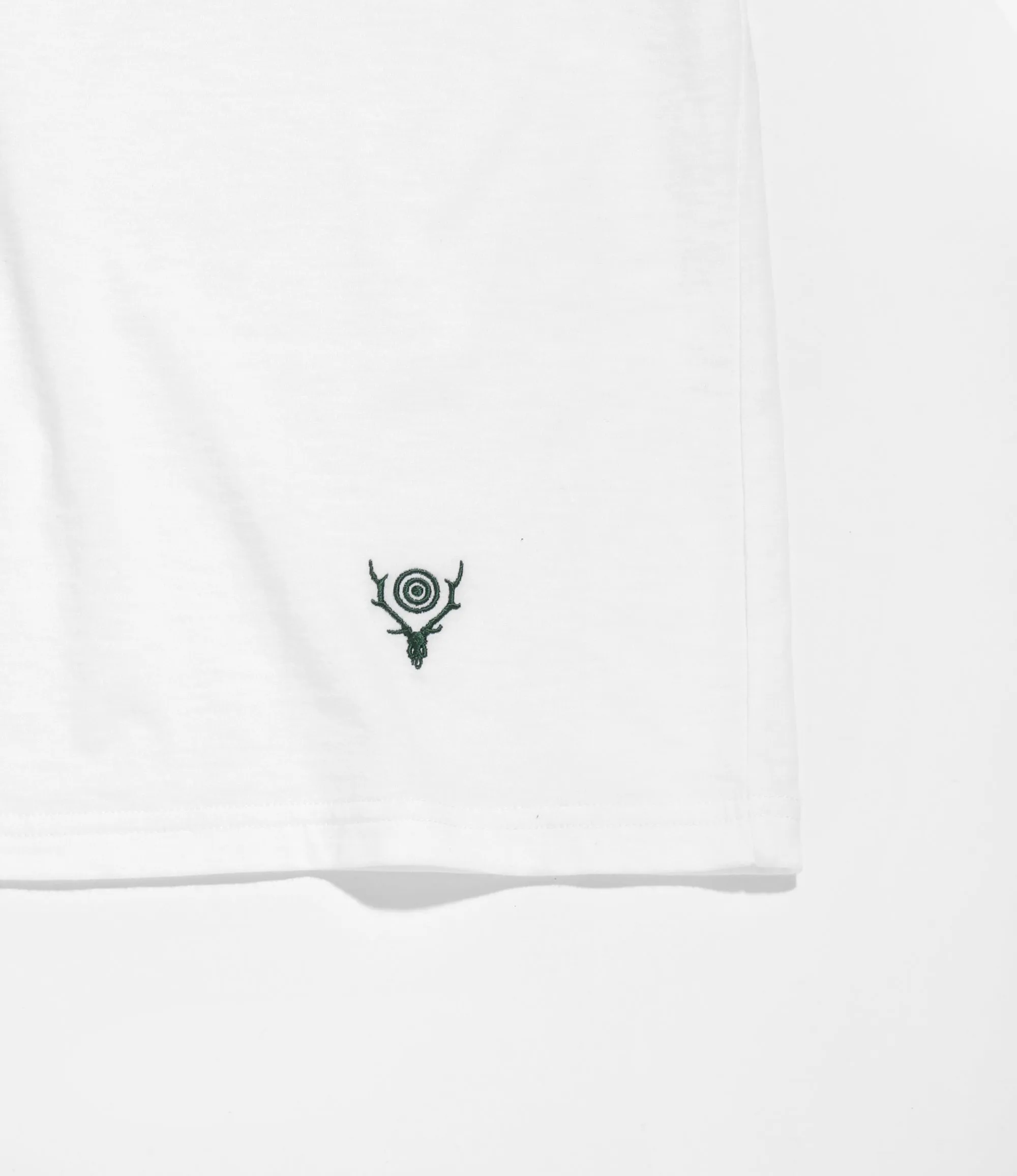 S/S Mock Neck Tee - White - Cordura Jersey sold by South2West8 product image thumbnail 3