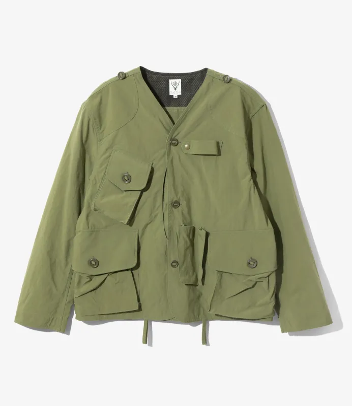 Tenkara Jacket - Lt. Olive - Nylon Oxford sold by South2West8