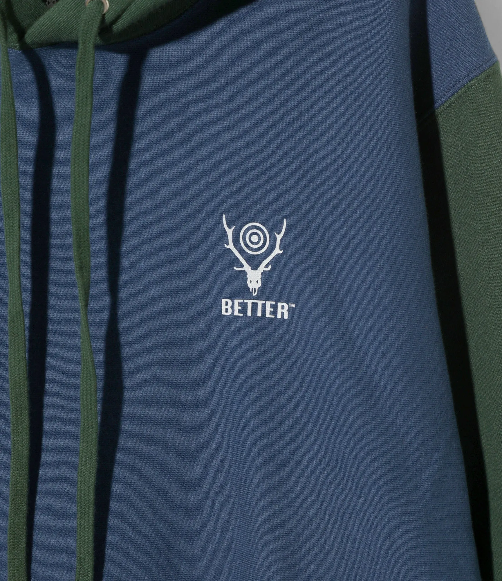 South2 West8 x Better Gift Shop - Hooded Sweatshirt - Dk. Blue / Forest Green sold by South2West8 product image thumbnail 4